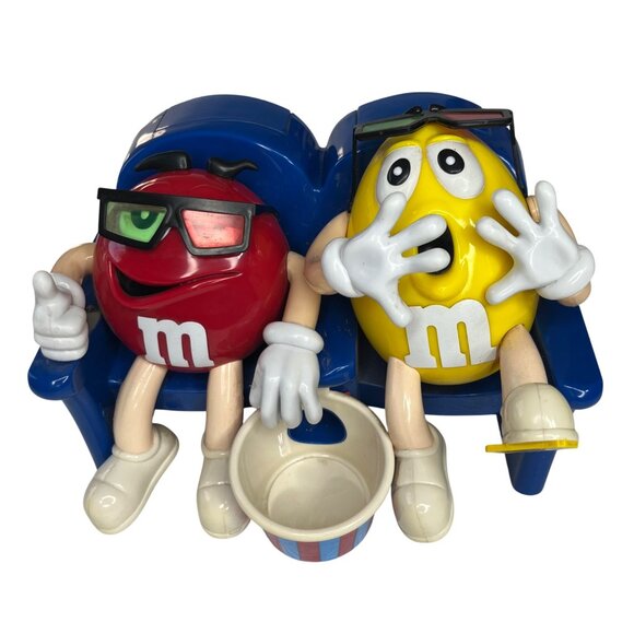 M&Ms At The Movies 3D Candy Dispenser Theater Seats Red Yellow Collectible - Picture 5 of 11